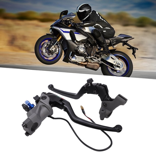 JUEGO DE CILINDROS DE FRENO CLUCH, Kit de Palanca de Freno Negro de Aleación de Aluminio Anticorrosión Universal para Motocicletas