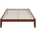 thumbnail image 3 of AFI Colorado Solid Wood Queen Bed with USB Charger in Walnut, 3 of 7
