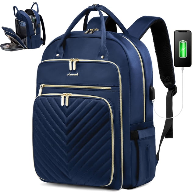 Mochila para portátil LOVEVOOK de 17.3 pulgadas a prueba de agua para mujeres y hombres