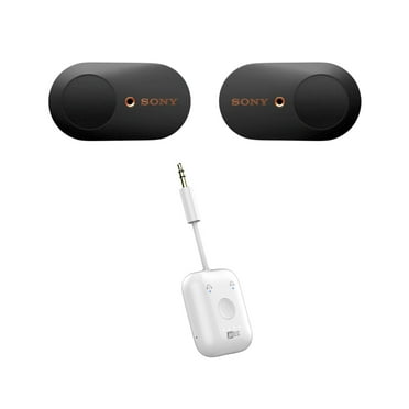 Sony WF-1000XM3 True Wireless Noise-Canceling Earbud Headphones Bundle (Black) Bundle with Wireless Audio Adapter (2 Items)