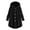 Black, variant on MIUOWANP Women Plus Size Button Plush Tops Hooded Loose Cardigan Wool Coat Winter Jacket