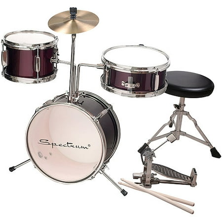 Spectrum AIL 621R 3-Piece Junior Drum Kit, Rockstar (Best High End Drum Kits)