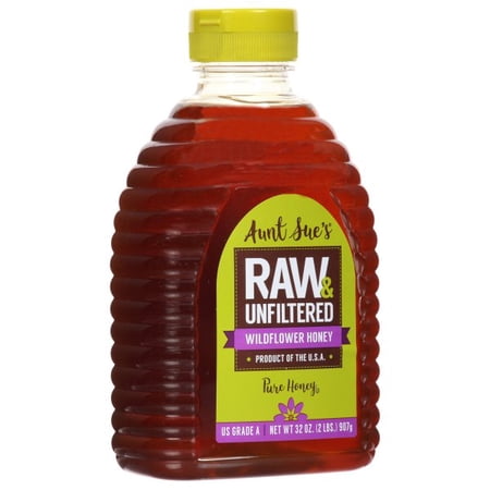 Aunt Sue's® Raw-Wild Natural Honey 32 oz. Squeeze Bottle