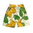 thumbnail image 2 of kingque Men Beach Shorts Elastic Waist Bottoms Floral Print Summer Short Pants Hawaiian Beachwear Holiday, 2 of 4