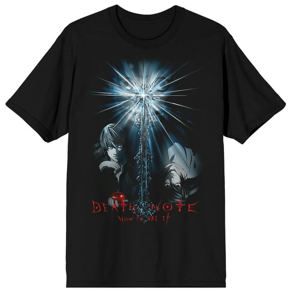 Death Note Men's Black Short Sleeve Tee-Large