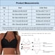 thumbnail image 3 of Prolriy Bikini Top con cordones para mujer, traje de baño con aros, cobertura completa, push up, top corto con lazo en la espalda, sujetadores de baño para mujer, verde militar, L, 3 of 4