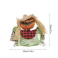 thumbnail image 3 of Halloween Decoration, Clown Skeleton, Torso Skeleton, Groundbreaker Prop, 10X9 Inch Light-Up Half-Body Skeleton with Purple Clown, Fake Red Rose for Spooky Party Display, 3 of 9