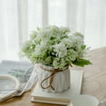thumbnail image 6 of Inerposs Artificial Flower Arrangement, Lifelike Silk Bouquet with Ceramic Vase, Home Office Wedding Table Decor, Sustainable Potted Plant for Living Space, 6 of 6