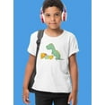 thumbnail image 2 of Dino And Text T-Shirt Juniors -Image by Shutterstock,  x-Small, 2 of 4