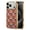 Pink, variant on For iPhone 14 Pro Max Phone Case,2-in-1 Magnetic Detachable Back Design,Compatible with Wireless Charging,Retro Flowers Or Butterflies Pattern,Anti-Scratch Shockproof Phone Case,Pink