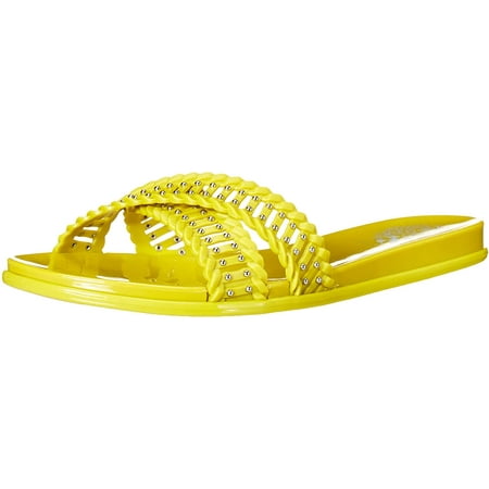 

Vince Camuto Womens Erindra Jelly Slide Flip-Flop 7 Key Lime