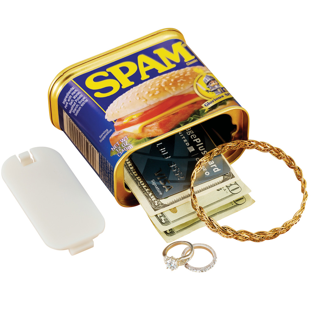 BigMouth Inc SPAM Can Safe — Great Hiding Place for Storing Valuables, 3" x 3" x 4.5" - image 1 of 5