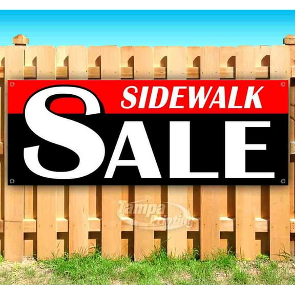 Sidewalk Sale 13 oz Vinyl Banner With Metal Grommets