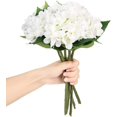 thumbnail image 2 of Silk Hydrangea Flower Artificial Hydrangeas with Stem for DIY Wedding Bouquets Centerpieces,Arrangements Party Home Decorations,Pack of 6(6pcs Stemmed White), 2 of 5