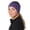 heather purple, variant on Womens Ponytail Headband - Moisture Wicking Hair Headband for Running, Winter, Workout - Athletic Headband Women - hi vis