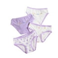thumbnail image 2 of LYMAYTER Kids Girls Underwear Panties 4 Pack Toddler Printed Cotton Underpants Baby Soft Briefs Boxer for 3-12 Y, 2 of 10