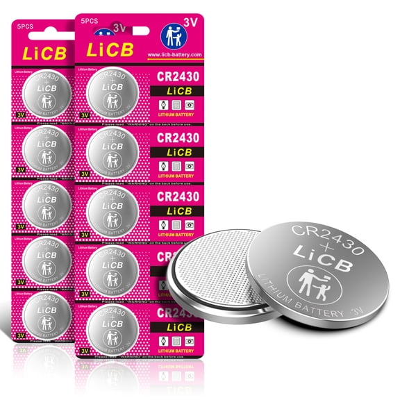 LiCB 10 Pack CR2430 Batteries 3V High Capacity and Long-Lasting CR2430 Battery