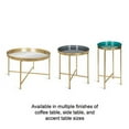 thumbnail image 3 of Kate and Laurel Celia Table d'Appoint Ronde en Métal Pliable, 14 Pouces x 14 Pouces x 25,75 Pouces, Noir et Argent, Design Moderne Minimaliste et Plateau Magnétique, 3 of 5