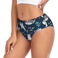 thumbnail image 2 of Fotbe Friendly Sharks Calzones Estampados para Mujer – Ropa Interior de Algodón, Cómoda, Suave y Elástica-4X-Large, 2 of 6