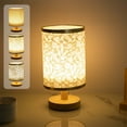 thumbnail image 1 of Lámpara Del Día de La Madre para Mamá: Base de Madera con Pantalla de Tela Beige, Luz de Mesita de Noche con Alimentación Usb, Un Regalo Ideal para Cumpleaños, Aniversario y Decoración Del Hogar., 1 of 7