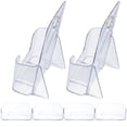 thumbnail image 4 of Yongwei 2 Clear A6 Acrylic Brochure Holders with Card Slots for Wall/Counter, 4 of 11