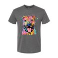 thumbnail image 3 of Dean Russo Best Dog Dog Lover Mens Premium Tri Blend T-Shirt, Dark Heather, Small, 3 of 6