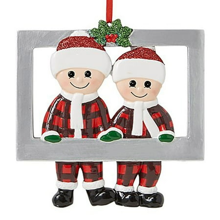 

HengL Christmas Tree Decoration Creative Shape Vivid Color Adorable Appearance Non-Fading Family Photo Frame Xmas Tree Hanging Pendant for Home