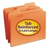 Smead, SMD12534, File Folders with Reinforced Tab, 100 / Box, Orange
