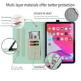 thumbnail image 3 of Dteck Smart Case for iPad Air 11 Inch 2025/2024, PU Leather Folio Stand Protective Cover with Card Slots for iPad Pro 11 Inch (2022-2018) / iPad Air 5th/4th Gen 10.9", Multi-Angle Viewing, Green, 3 of 7