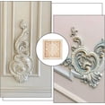 thumbnail image 4 of 8Pcs Square with Flower Furniture Applique 2.36"x2.36" Wood Carved Appliques Onlays Unpainted Decorative Corner Carving Decals Center Flower Long Applique DIY, 4 of 9