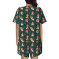 thumbnail image 6 of Haiem Mushroom House Pattern Pajama Set for Women 2 Piece Lounge Set Short Sleeve Tops and Shorts Soft Sleepwear-X-Large, 6 of 7