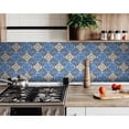thumbnail image 6 of 4" X 4" Blues and Crema Peel And Stick Removable Tiles, 6 of 9