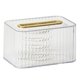 thumbnail image 1 of Caja de pañuelos para el hogar para sala de estar, servilleta, caja de papel de primavera (transparente) Afortunado Sencillez, 1 of 4