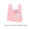 thumbnail image 2 of Inteprter 50 Uds. De bolsas de plástico transparente con diseño de Sakura, bolsa de transporte colorida, bolsillo de almacenamiento seguro portátil Decoración del hogar 2 Medio26*43 14cm Inteprter HA075275-04, 2 of 6