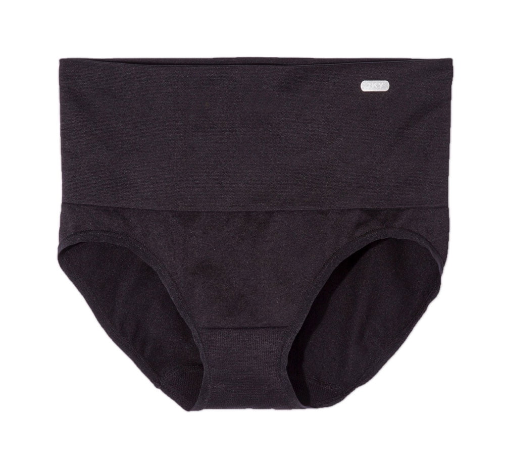 Jockey Women JKY Microfiber Stretch Seamless Slimming Brief Panty Black