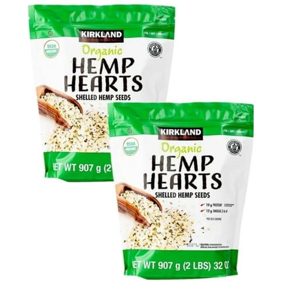 Kirkland Signature Organic Hemp Hearts, 2 lbs (Pack of 2)