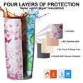 thumbnail image 7 of 20oz Tumblers Pink Breast Cancer Stainless Steel Vacuum Insulated Double Wall Travel Tumbler Cups Mug with Lid and Straw,Cleaning Brush for Cold & Hot Drinks, 7 of 7