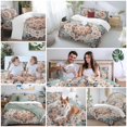thumbnail image 5 of Boho Bedding Duvet Cover Set Queen Size 4 Pieces Vintage Medallion Damask Floral Abstract Middle Ages Bedding Set with Zipper Closure, 1 Comforter Cover 90x92 Inches 1 Flat Sheet & 2 Pillow Cases, 5 of 7