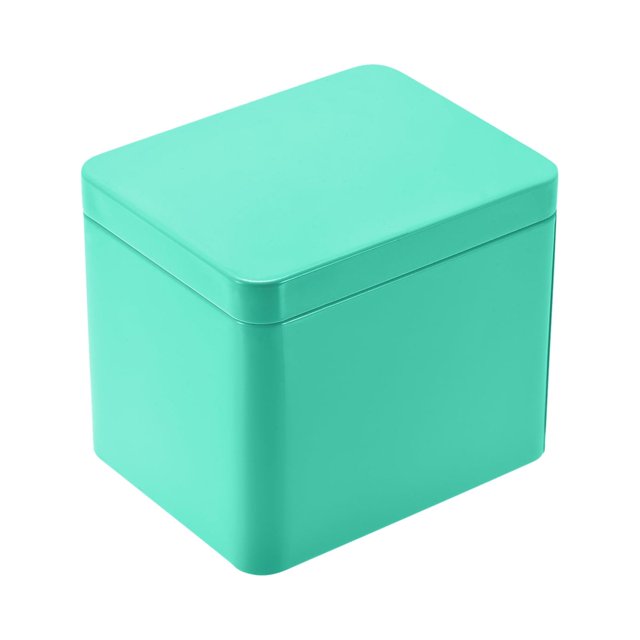 Caja de Metal Estaño Unique Bargains 3uds 3.9' x 3.15' x 3.31' Rectangular Hojalata Almacenamiento con Tapas Verde