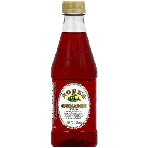 Roses, Roses Grenadine Syrup, 12 OZ (Pack of 6)