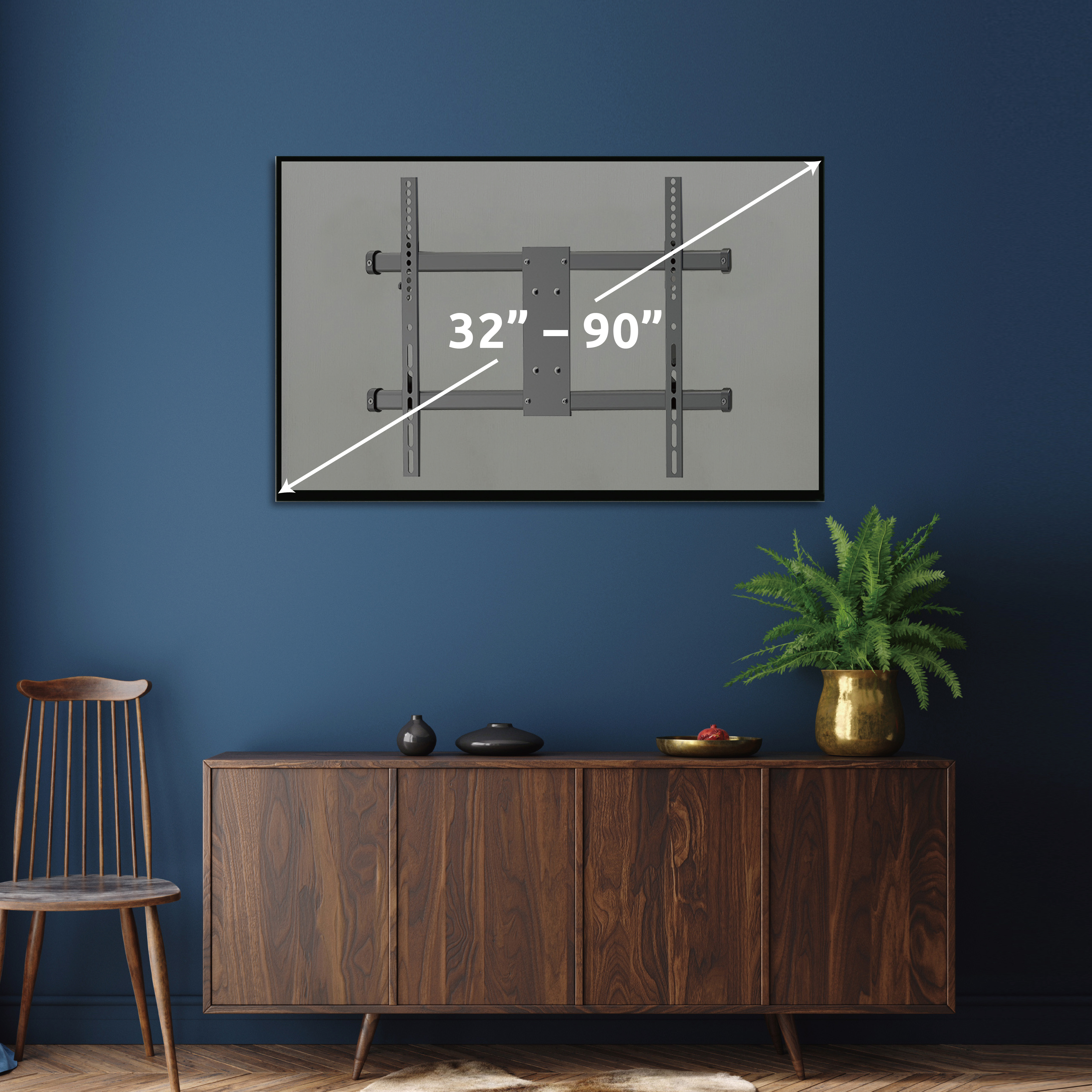 Link2Home Full Motion TV Wall Mount for 32–90 inch TVs, Up to 100 lbs.