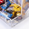 thumbnail image 2 of OnDisplay Acrylic 2 Compartment Retail Store Candy Dispenser - Flip Top Storage Bin, 2 of 5