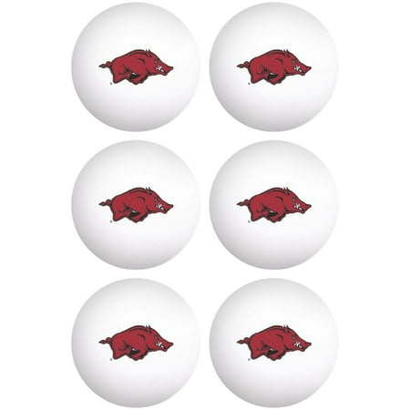 Arkansas Razorbacks WinCraft 6-Pack Table Tennis Balls
