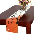 thumbnail image 2 of MKHERT Black Bats and Moon Table Runner for Kitchen Wedding Party Home Decor 14x72 inch, 2 of 4