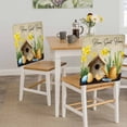 thumbnail image 5 of Spring Eggs Dining Chair Back Cover Only, Kettles Yellow Flower Vintage Home Farm Set of 6 Chair Back Covers, Removable Washable for Dining Room, Banquet & Holiday Decoration, 5 of 9