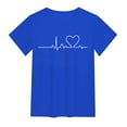 thumbnail image 6 of Pimfylm Women's Cute T Shirt Junior Tops Teen Girls Graphic Tees Blue, M, 6 of 6