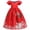 Red, variant on SDJMa New Year Girls Christmas Princess Long Dress European And American Children's Multiple Styles Printing Theme Party Dress