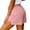Light Pink, variant on TinyBloomm Metallic Shorts for Women Casual Shorts For With Side Slit Breathable Everyday Summer Bottoms Relaxed Fit For Comfort And Easy Styling, Size XXL