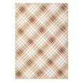 thumbnail image 2 of Aoile 10x13 Washable Large Area Rug, Christmas Decoration Carpet, Geometric Checkered Throw Mat Floor Carpet for Living Room, Coffee, 2 of 10