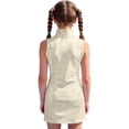 thumbnail image 6 of Rggeeun Toddler Girls Dresses Cartoon Animal Pattern Sleeveless Crew Neck Keyhole Zipper Knee Length Lightweight Slim Fit For Evening Party Casual Playwear,Beige,12-13 Years, 6 of 6